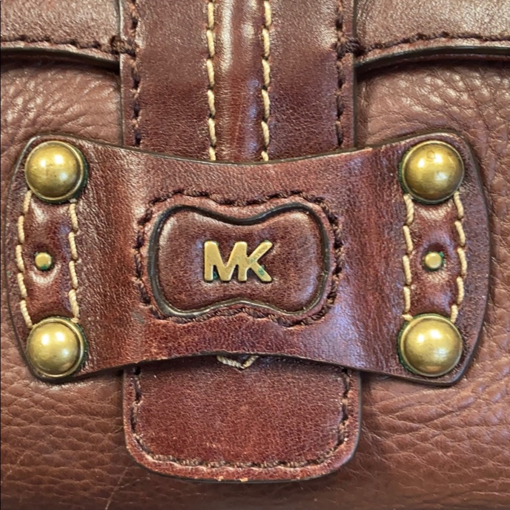Michael Kors Brown Leather Shoulder Bag - Picture 11 of 13